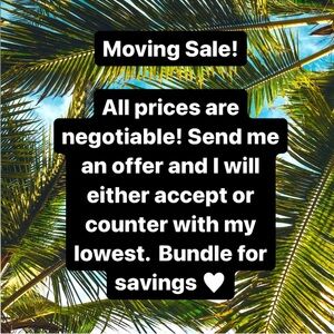 Moving Sale – Everything Must Go!